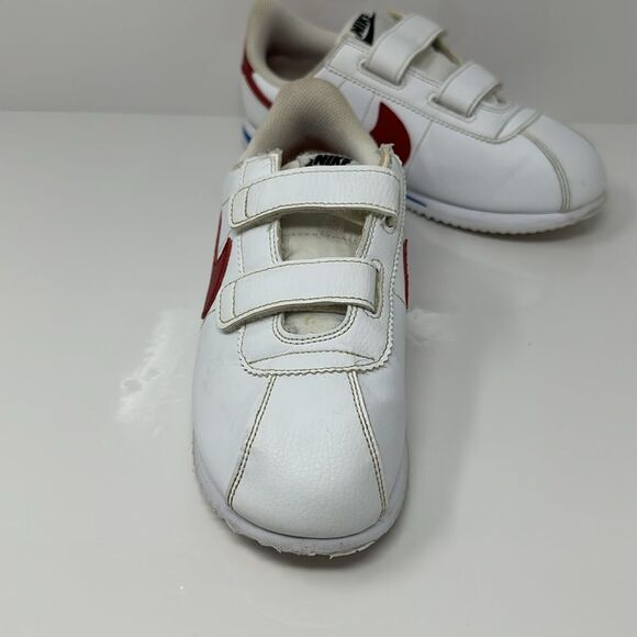 Nike Cortez Basic SL Kids 3Y White Red Blue Shoes Forrest Gump 904767 103 - Picture 2 of 6